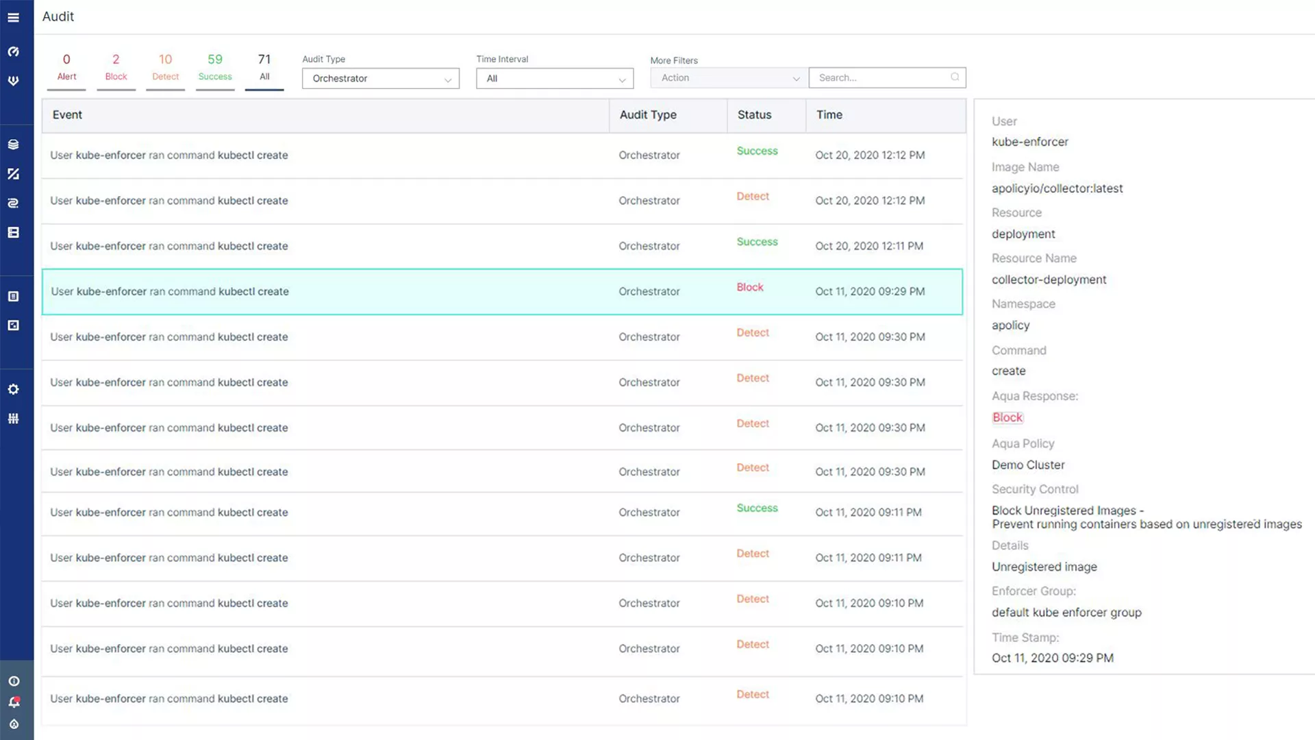 Kubernetes Context for Audit Events