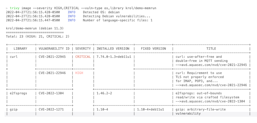 Vulnerability scanning, an important shift-left control in a software lifecycle