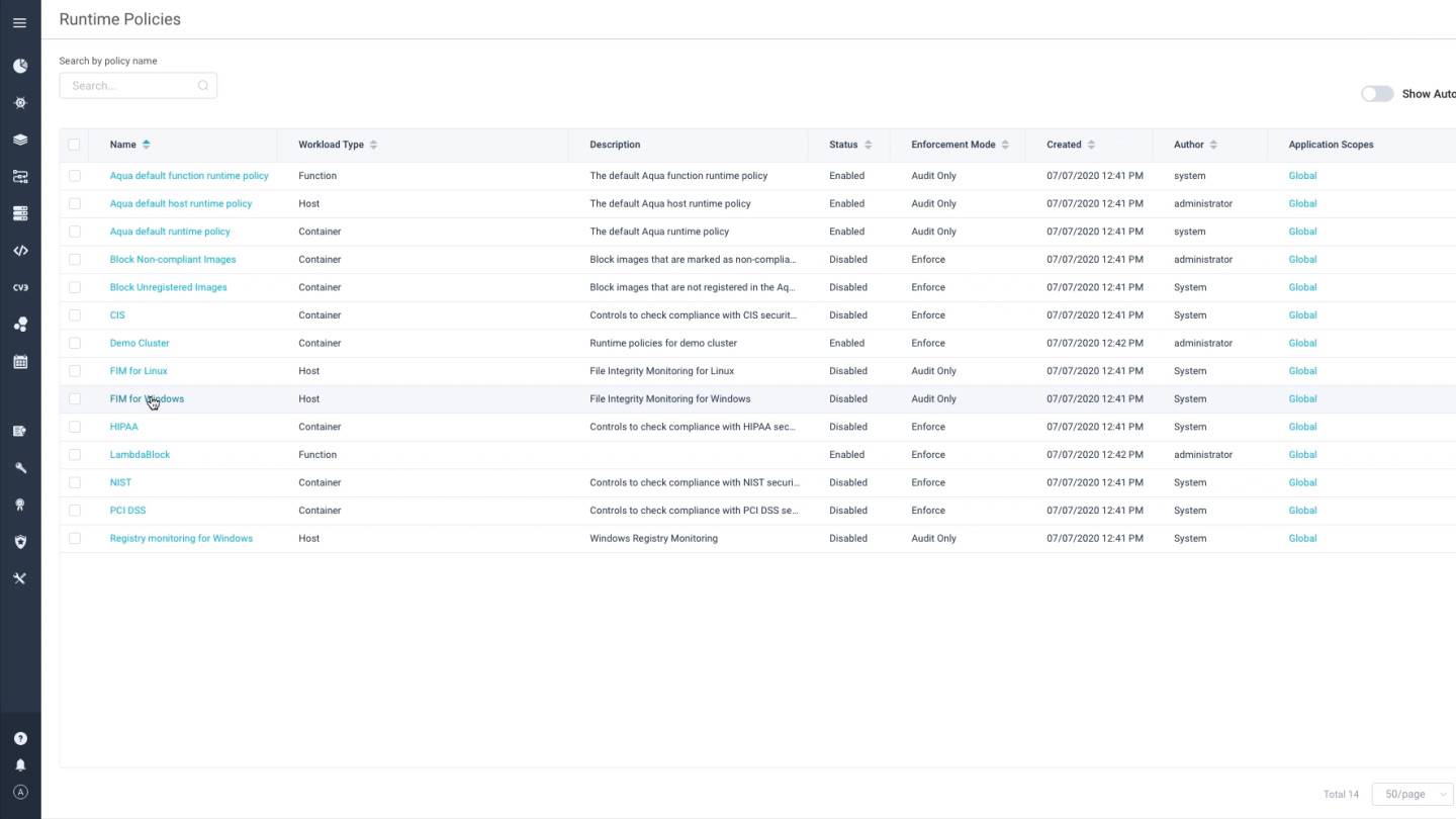 Windows registry monitoring & protection