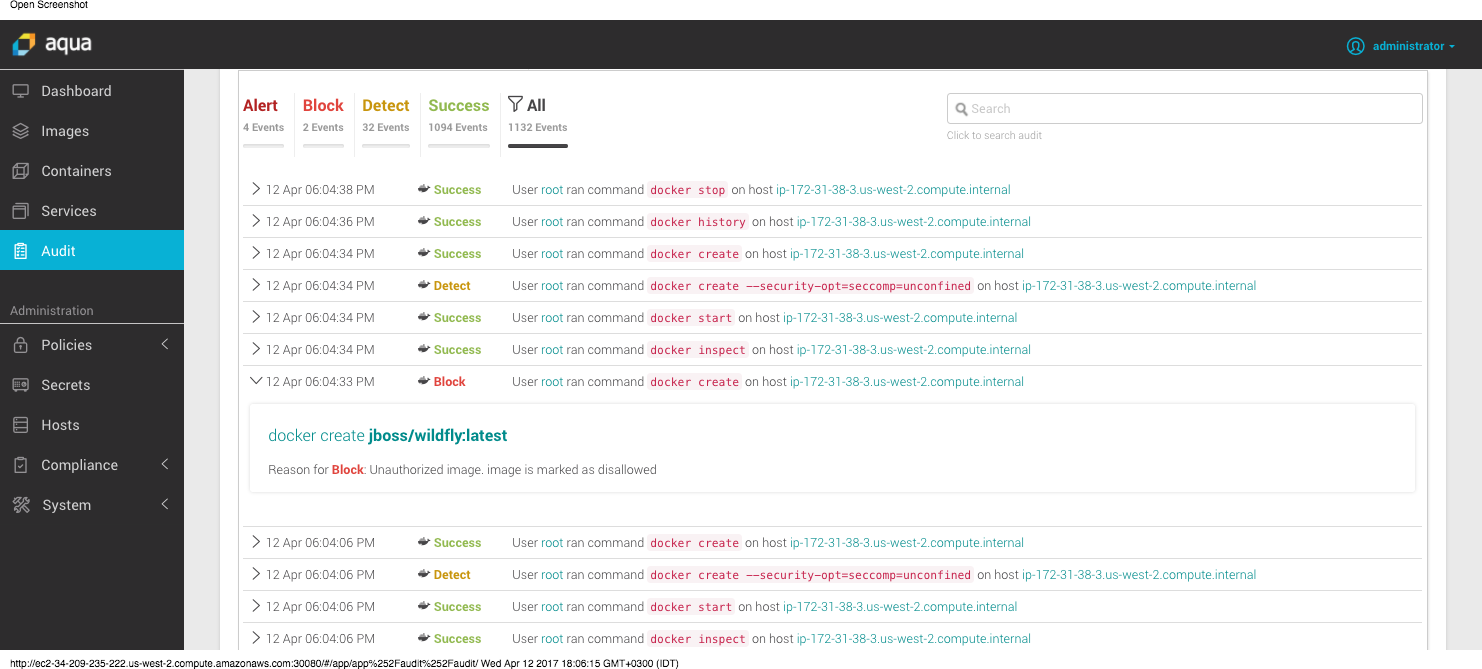 Openshift step 10c - running disallowed image.png